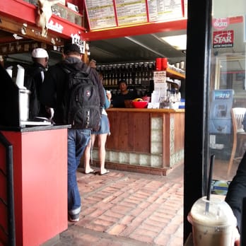 The Cow's End - Cashier view from small table of two. - Coffee & Tea Near Me - Venice Beach, California The Cow's End - Cashier view from small table of two. - Coffee & Tea Near Me - Venice Beach, California