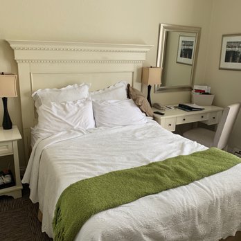 Carter House Inns - This is our bed, after we slept. Fairly comfortable and got the job done. - Hotels Near Me - Eureka, California
