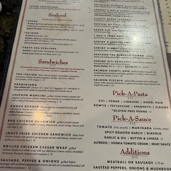 Johnny Macaroni's - Menu - Italian Near Me - East Bridgewater, Massachusetts