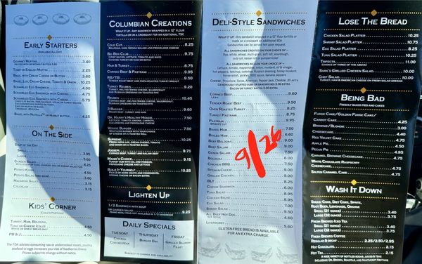 Menu photo 1 Charter Deli Columbia, MD Menu photo 1 Charter Deli Columbia, MD
