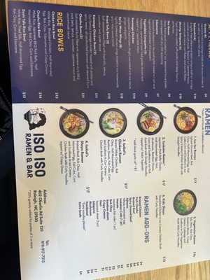 Menu photo 3 Iso Iso Ramen & Bar Raleigh, NC Menu photo 3 Iso Iso Ramen & Bar Raleigh, NC