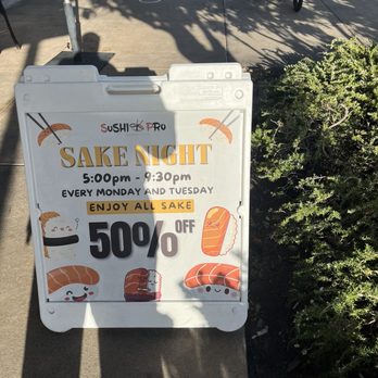 Sushi Pro - Promo sign - Japanese Near Me - San Jose, California Sushi Pro - Promo sign - Japanese Near Me - San Jose, California