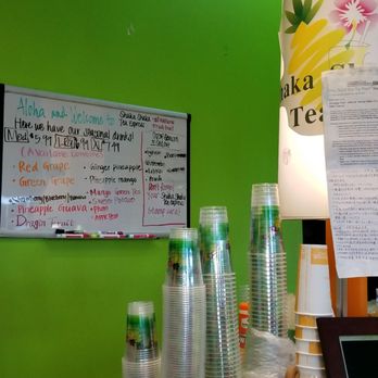 Shaka Shaka Tea Express - Seasonal fresh fruit menu (08/31/2017) - Bubble Tea Near Me - Honolulu, Hawaii