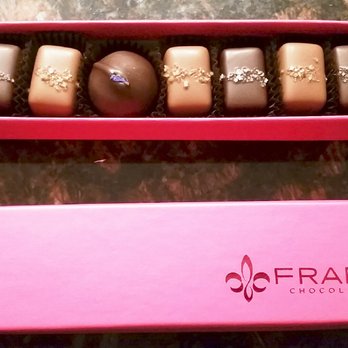 Fran's Chocolates - **VALENTINE'S BOX** Cute packaging. Gray Salt dark chocolate caramels, Smoked Salt milk chocolate caramels, and an Oolong Tea truffle. - Chocolatiers & Shops Near Me - Seattle, Washington Fran's Chocolates - **VALENTINE'S BOX** Cute packaging. Gray Salt dark chocolate caramels, Smoked Salt milk chocolate caramels, and an Oolong Tea truffle. - Chocolatiers & Shops Near Me - Seattle, Washington
