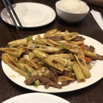 Happy Hot Hunan - 314. Bamboo Shoot Tips with Beef Slices - Chinese Near Me - New York, New York Happy Hot Hunan - 314. Bamboo Shoot Tips with Beef Slices - Chinese Near Me - New York, New York