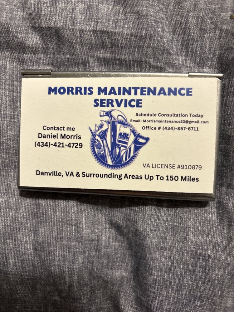 Slide of Morris Maintenance Service