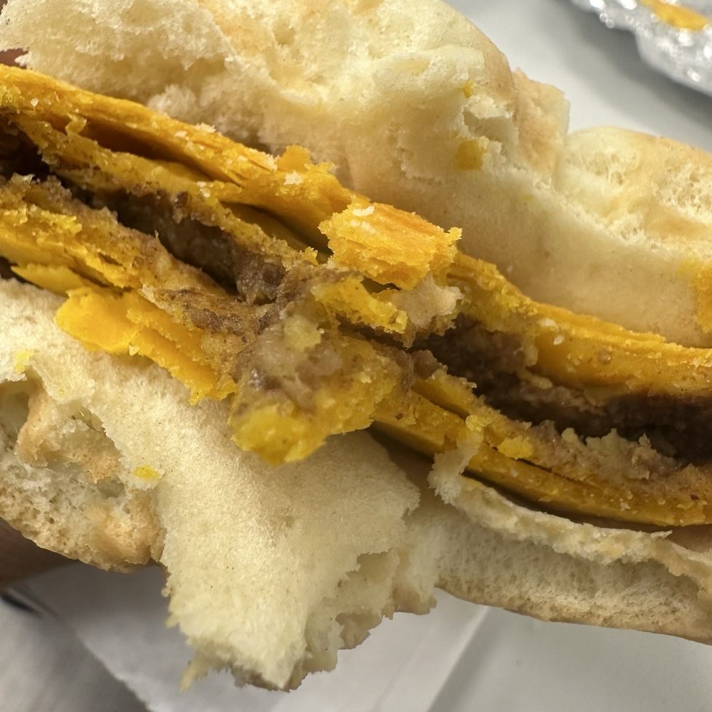 You call this a beef patty? Where's the beef??