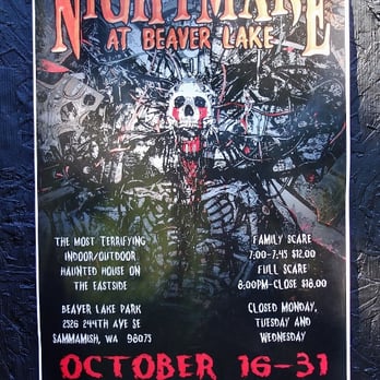 Beaver Lake Park - Halloween event at Beaver Lake 10/16-31. - Parks Near Me - Sammamish, Washington Beaver Lake Park - Halloween event at Beaver Lake 10/16-31. - Parks Near Me - Sammamish, Washington
