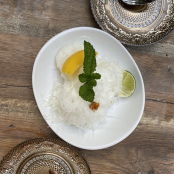 Delbar Middle Eastern - Faloude (rose water and rice noodz) - Persian/Iranian Near Me - Atlanta, Georgia Delbar Middle Eastern - Faloude (rose water and rice noodz) - Persian/Iranian Near Me - Atlanta, Georgia