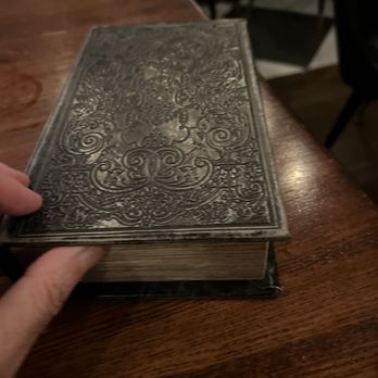 Volstead - Bill comes in the book, cute. - Wine Bars Near Me - Southlake, Texas