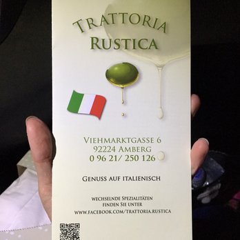 Trattoria Rustica - Their to-go menu! Not in English but they do have menus in house that are in English - Italian Near Me - Amberg, BY Trattoria Rustica - Their to-go menu! Not in English but they do have menus in house that are in English - Italian Near Me - Amberg, BY