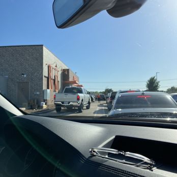 Popeyes Louisiana Kitchen - Drive thru line on opening night (it wraps around the building twice, and out to Classen blvd.) not as busy now. - Fast Food Near Me - Norman, Oklahoma Popeyes Louisiana Kitchen - Drive thru line on opening night (it wraps around the building twice, and out to Classen blvd.) not as busy now. - Fast Food Near Me - Norman, Oklahoma