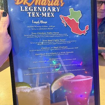 DK Maria's Legendary Tex-Mex - Menu - Tex-Mex Near Me - Austin, Texas