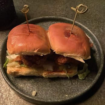 Palette 22 - SPICY CHILI CRISP FRIED CHICKEN SLIDER - Bars Near Me - Arlington, Virginia