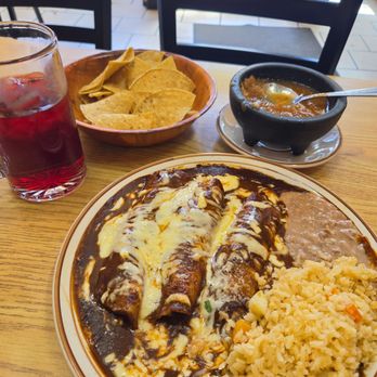 Cecina Grill - Chicken enchilada with mole - Mexican Near Me - Chicago, Illinois