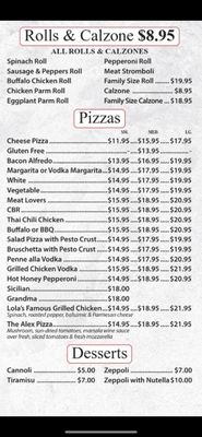 Menu photo 2 Lola’s Gourmet Pizza Lagrangeville, NY