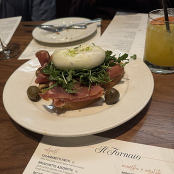 Il Fornaio - Burrata con Prosciutto - Italian Near Me - Mountain View, California Il Fornaio - Burrata con Prosciutto - Italian Near Me - Mountain View, California
