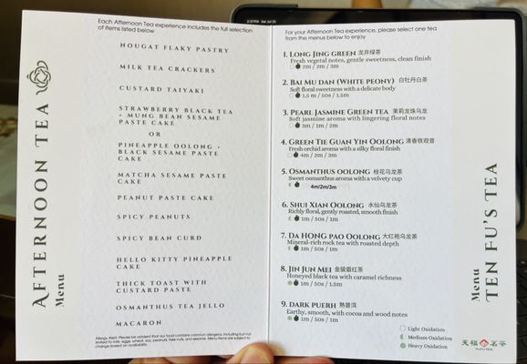 Menu photo 5 Chaffee Temple City, CA