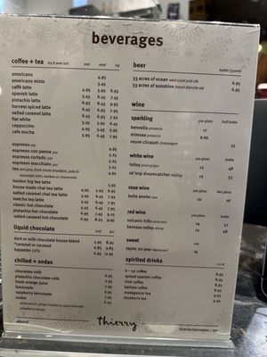 Menu photo 2 Thierry Vancouver, BC Menu photo 2 Thierry Vancouver, BC