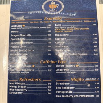 Azal Coffee - Menu - Coffee & Tea Near Me - Forest Hills, New York