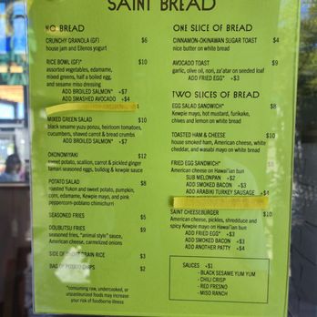 Saint Bread - Food menu - Bakeries Near Me - Seattle, Washington Saint Bread - Food menu - Bakeries Near Me - Seattle, Washington