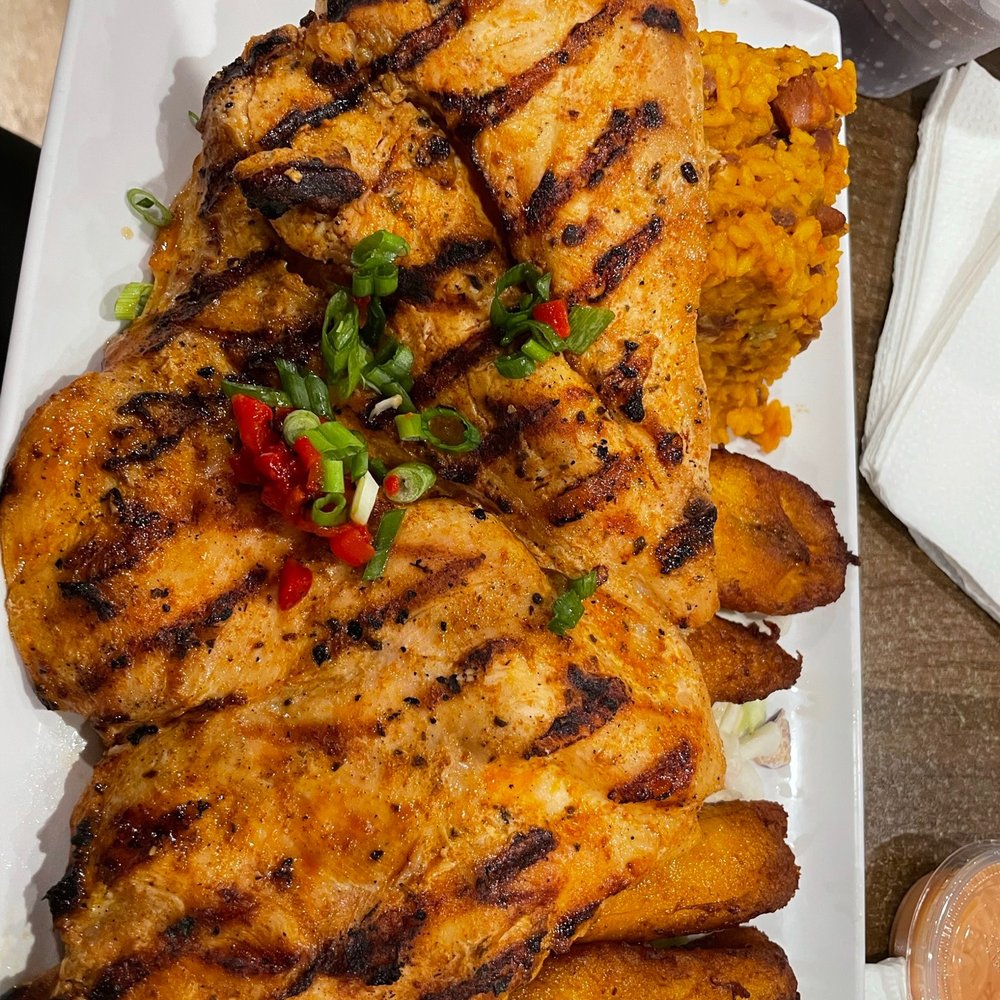 Grillers Puerto Rico - Grilled chicken with sweet plantains and rice and beans - Puerto Rican Near Me - Orlando, Florida Grillers Puerto Rico - Grilled chicken with sweet plantains and rice and beans - Puerto Rican Near Me - Orlando, Florida