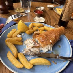 This was my shared portion! Best fish and chips I've had! So yummy!