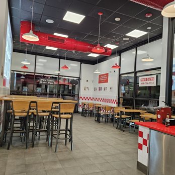 Five Guys - the inside of a fast food restaurant - Burgers Near Me - South Plainfield, New Jersey Five Guys - the inside of a fast food restaurant - Burgers Near Me - South Plainfield, New Jersey