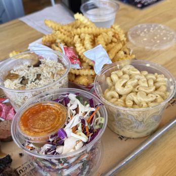 Smoke Queen Barbecue - Dirty Rice, cole slaw, Shells & Cheese, and Tallow Fries - Barbeque Near Me - Garden Grove, California Smoke Queen Barbecue - Dirty Rice, cole slaw, Shells & Cheese, and Tallow Fries - Barbeque Near Me - Garden Grove, California