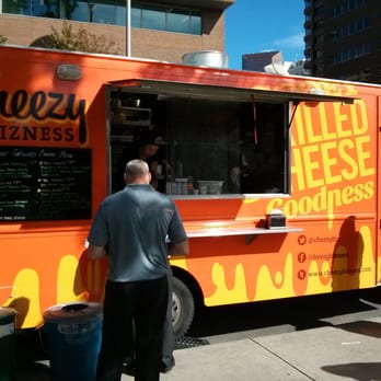 Cheezy Bizness - people ordering food from a food truck - Street Vendors Near Me