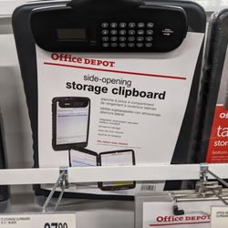Office Depot - Storage clipboard with a built-in calculator