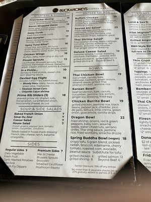 Menu photo 1 Buck & Honey’s Waunakee, WI
