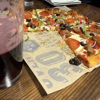 Blast & Brew - Dark horse beer and classic combo pizza... - Pizza Near Me - Clovis, California