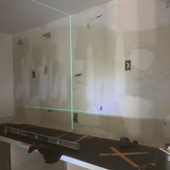 Rg Handyman Service - He prepared the wall and made the measurements to install the new tile - Handyman Near Me - Desert Hot Springs, California Rg Handyman Service - He prepared the wall and made the measurements to install the new tile - Handyman Near Me - Desert Hot Springs, California