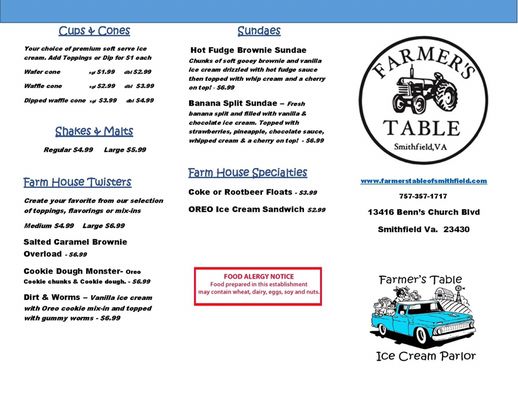 Menu photo 3 Farmer's Table Smithfield, VA Menu photo 3 Farmer's Table Smithfield, VA