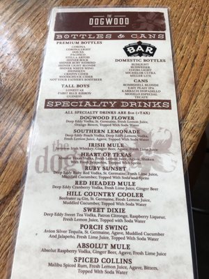Menu photo 4 The Dogwood Houston, TX Menu photo 4 The Dogwood Houston, TX