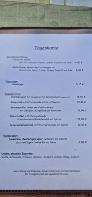 Menu photo 1 kalte herberge Vöhrenbach, BW