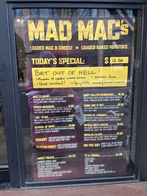 Menu photo 3 Mad Mac's Eugene, OR