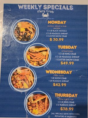 Menu photo 7 Fiery Crab Seafood Restaurant And Bar Harvey, LA