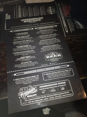 Menu photo 8 Underground Public House Orlando, FL Menu photo 8 Underground Public House Orlando, FL