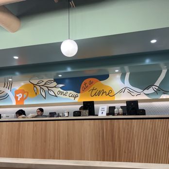 Philz Coffee - Large coffee bar   Very pleasant decor - Coffee & Tea Near Me - Brea, California