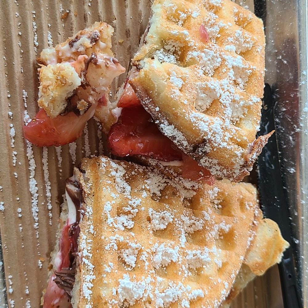 Bruxie - Nutella waffle substituted strawberries for banana yummmmm - Sandwiches Near Me - Orange, California Bruxie - Nutella waffle substituted strawberries for banana yummmmm - Sandwiches Near Me - Orange, California