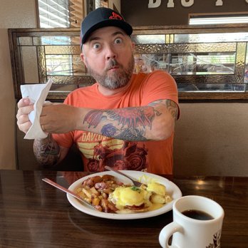 Big Y Cafe - Had Bobs red oatmeal and this handsome guy had Traditional Eggs Benedict...everything was so good!!! - Breakfast & Brunch Near Me - Peshastin, Washington Big Y Cafe - Had Bobs red oatmeal and this handsome guy had Traditional Eggs Benedict...everything was so good!!! - Breakfast & Brunch Near Me - Peshastin, Washington