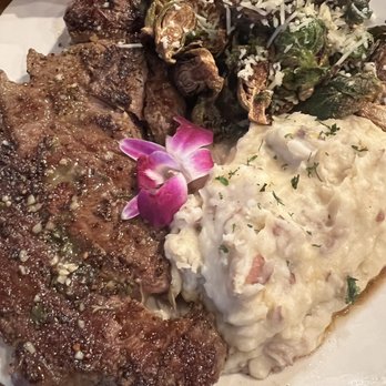 Graff's Tavern - Ribeye with sprouts and potatoes - Sports Bars Near Me - Franklin, North Carolina Graff's Tavern - Ribeye with sprouts and potatoes - Sports Bars Near Me - Franklin, North Carolina