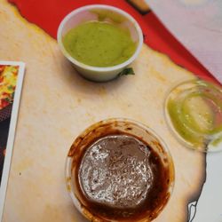 Tacos Y Tortas Dona Mary - Sauces served with tacos