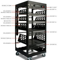 Reel Sound & Communications - Equipment Rack that we usually keep out of sight and in a closet. Keeps equipment from getting hot.