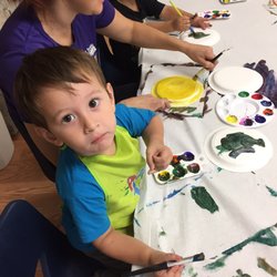 Paint and play at wonderkids club today