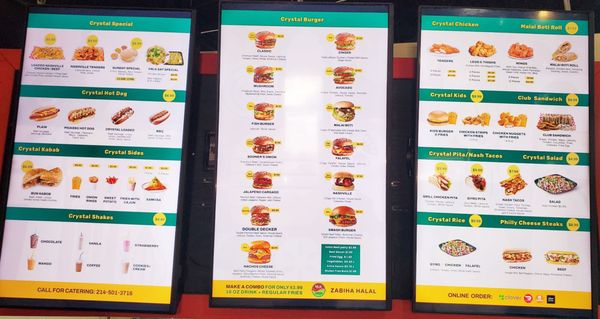 Menu photo 1 Crystal Cafe Wylie, TX