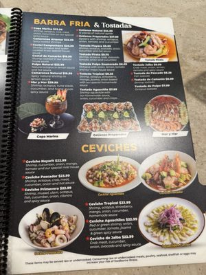 Menu photo 2 Mariscos Nayarit Roanoke, VA