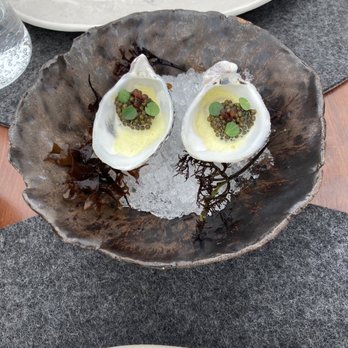 Aubergine - Fresh Monterrey oysters - New American Near Me - Carmel, California